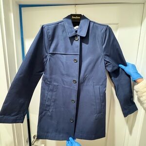 Club Monaco Men's Navy Trench Coat XS